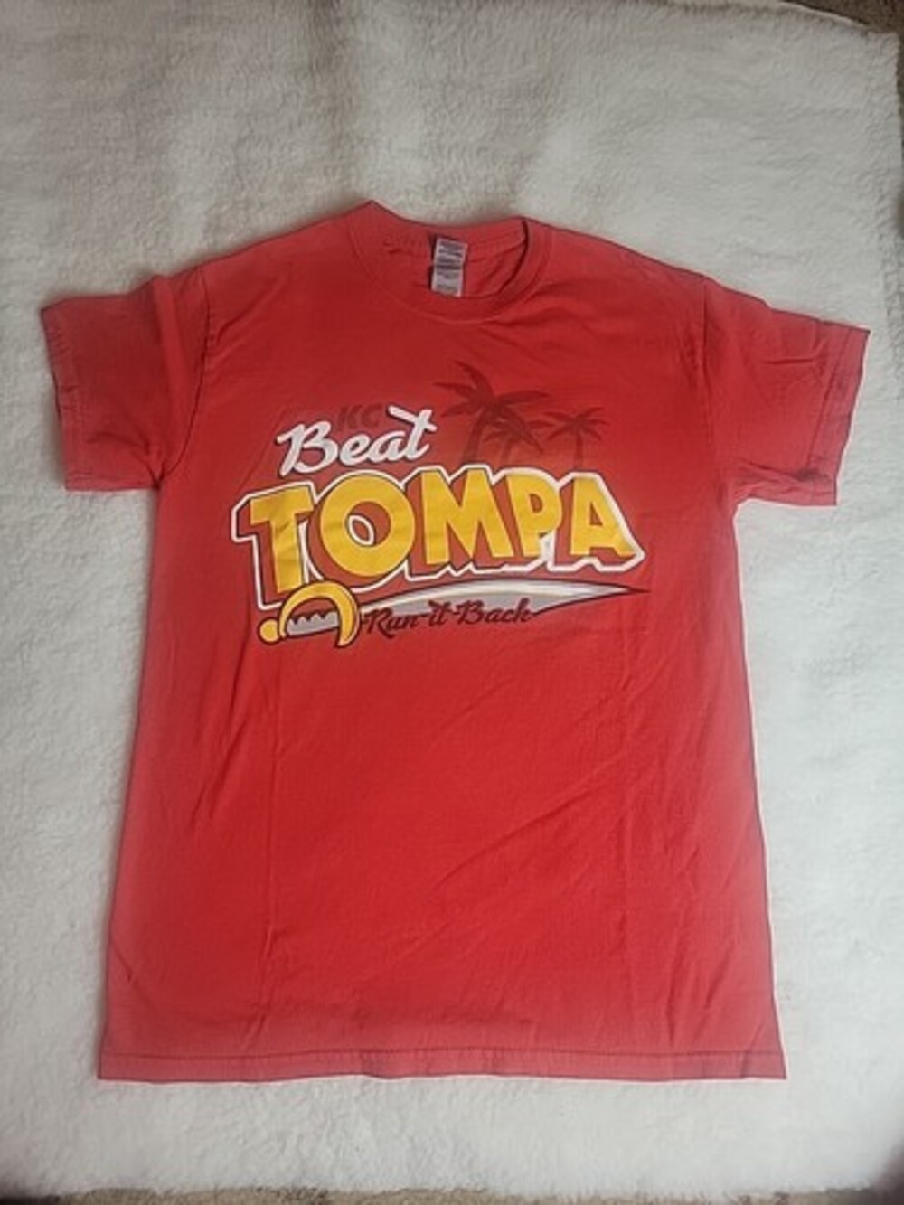 Beat Tompa Run it Back Kansas City KC Chiefs Men's Graphic T-Shirt NFL Small